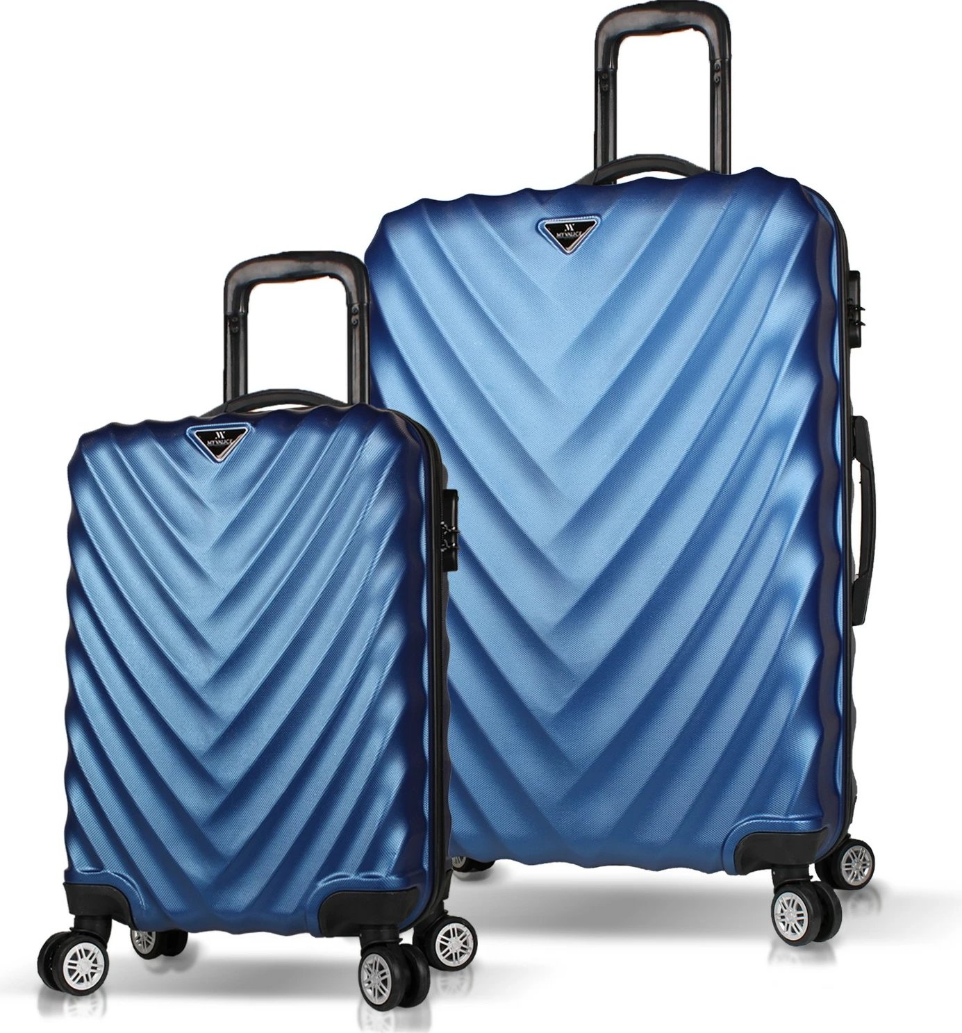 Set valixhesh (2 copë), ngjyrë kaltër e errët, Zoozie Bags, 6814
