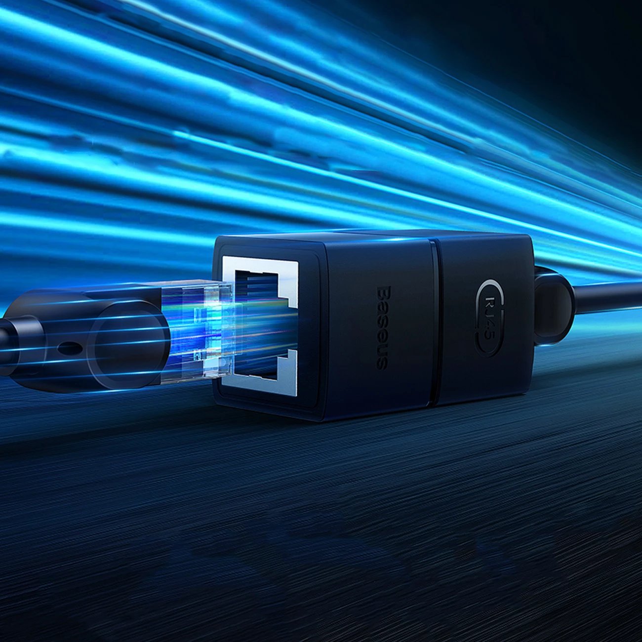 Lidhës rrjeti Baseus AirJoy Series, RJ45, 2 copë, i zi