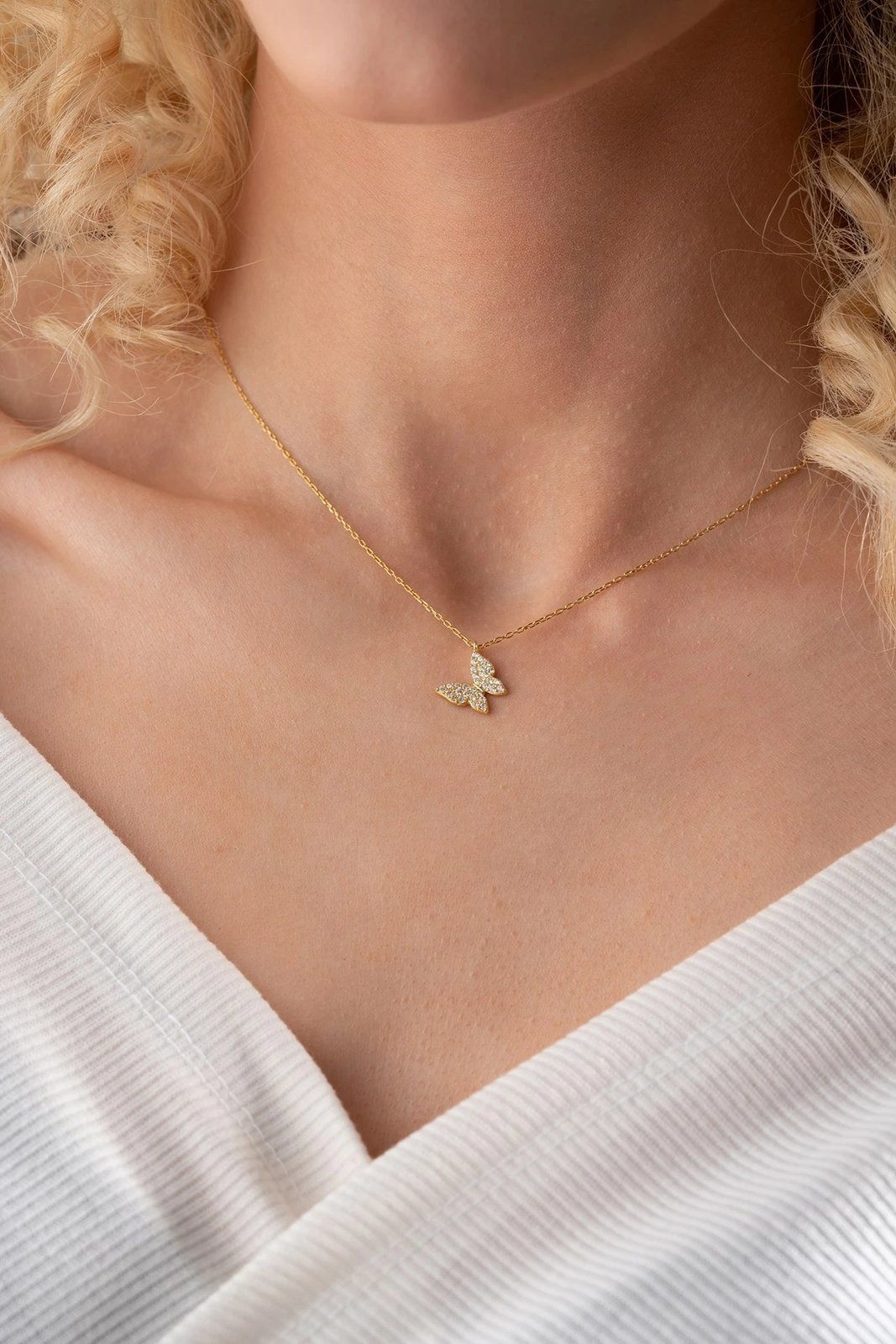 Varëse argjendi me flutur, ngjyrë ari dhe e bardhë, Jumeon, NRZ998847