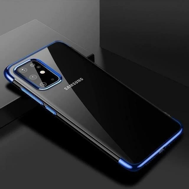 Mbështjellës Hurtel Clear Color 0.3mm për Samsung Galaxy A72, TPU, Kaltër/Transparent