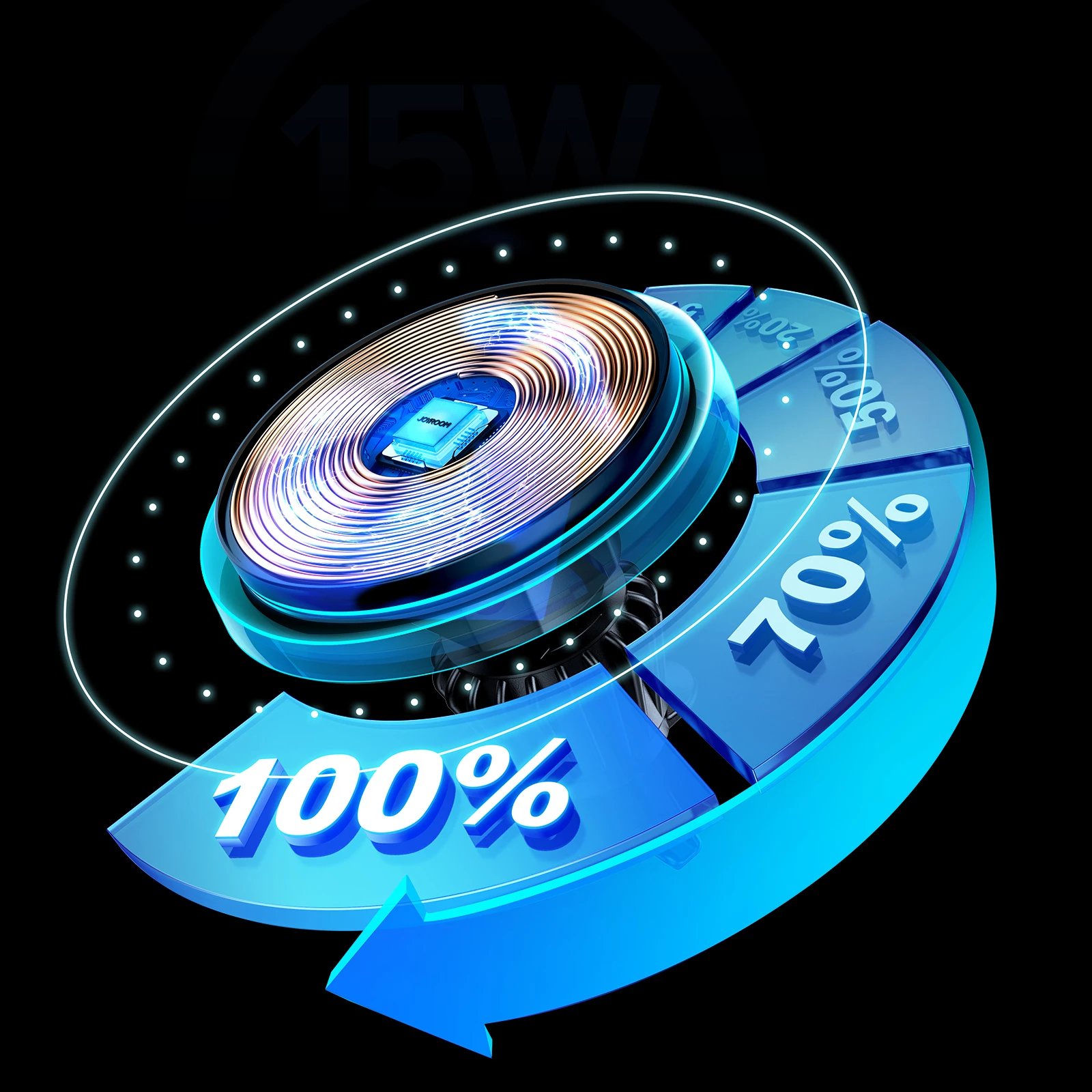 Mbajtëse makine për celular me karikues wireless MagSafe 15W, Joyroom JR-ZS291, për grilë ajrimi, me rrotullim 360°, me kabllo USB-A në USB-C, argjendtë