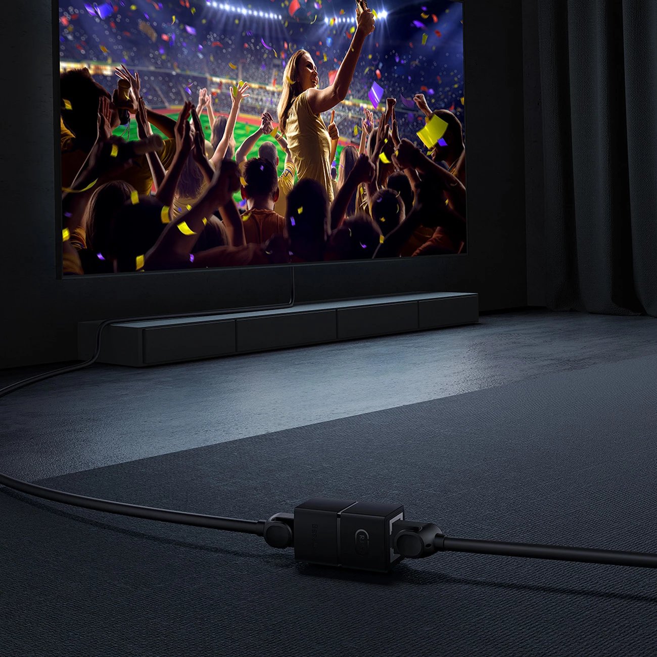 Lidhës rrjeti Baseus AirJoy Series, RJ45, 2 copë, i zi