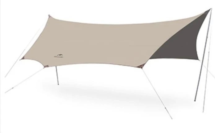 Tendë Naturehike Tarp Sky Ti Black Octagon, Khaki