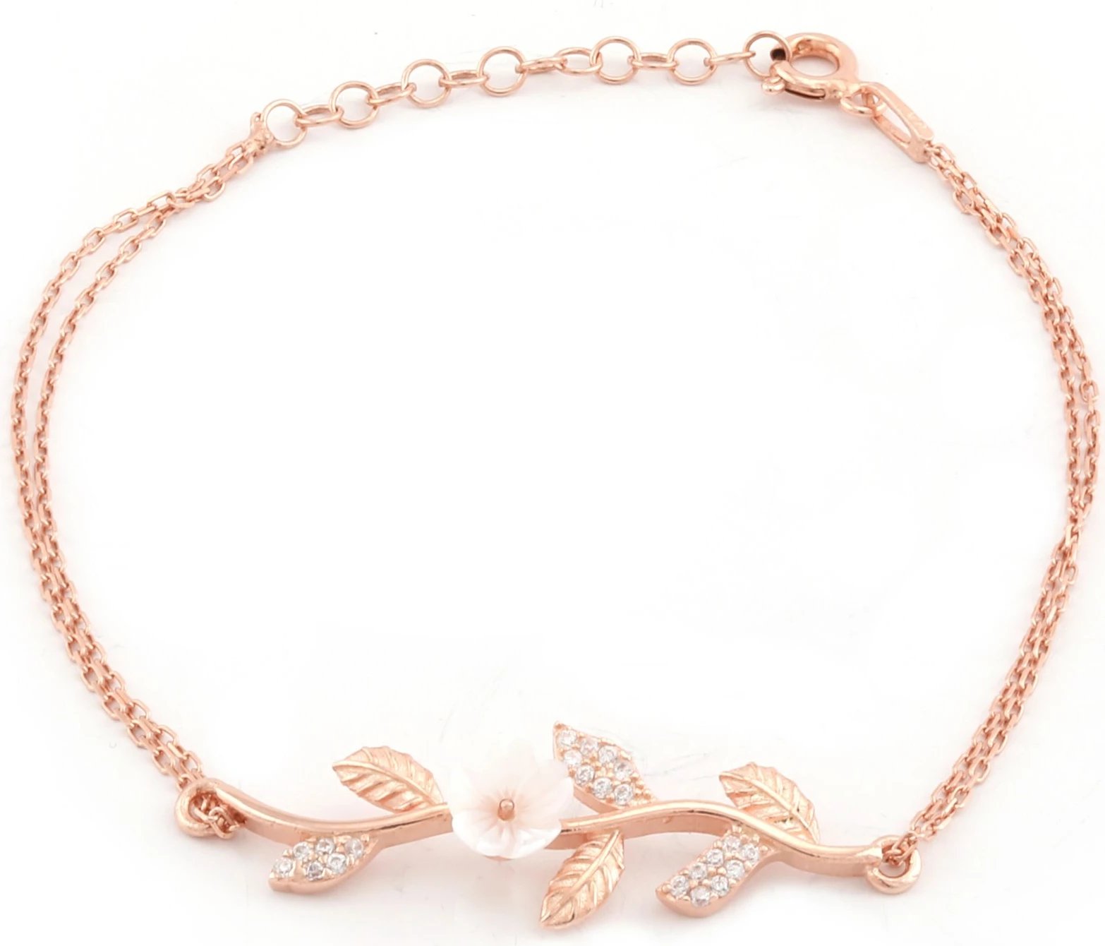 Byzylyk argjendi Jumeon, ngjyrë rozë e artë, NRZ99690