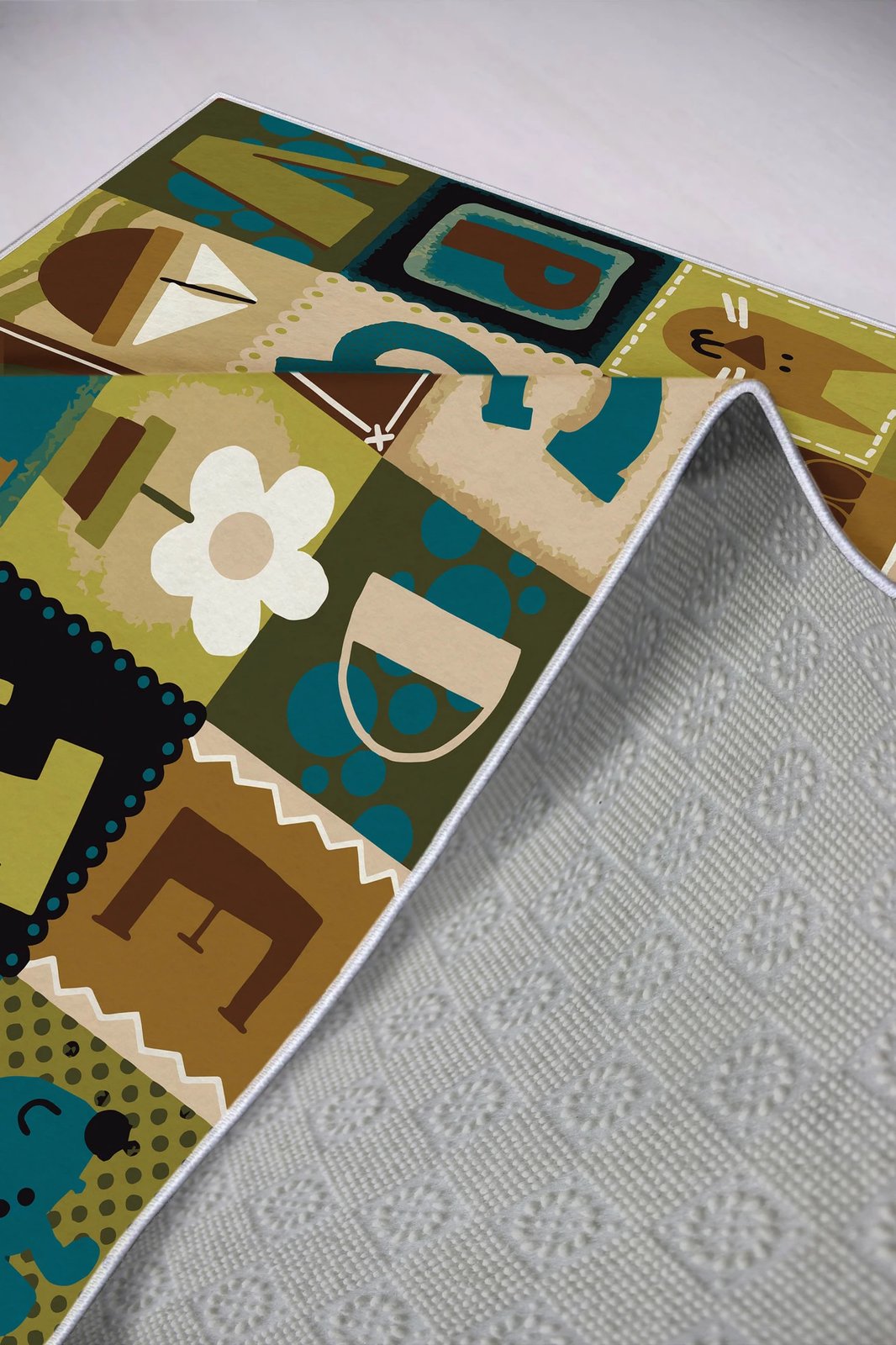 Qilim shumëngjyrësh për fëmijë, 50x80cm, Conceptum Hypnose, WOOKECE146