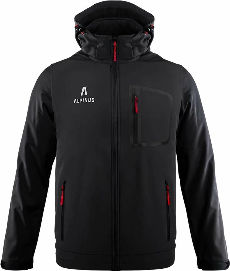 Jakne softshell për meshkuj Alpinus, e zezë