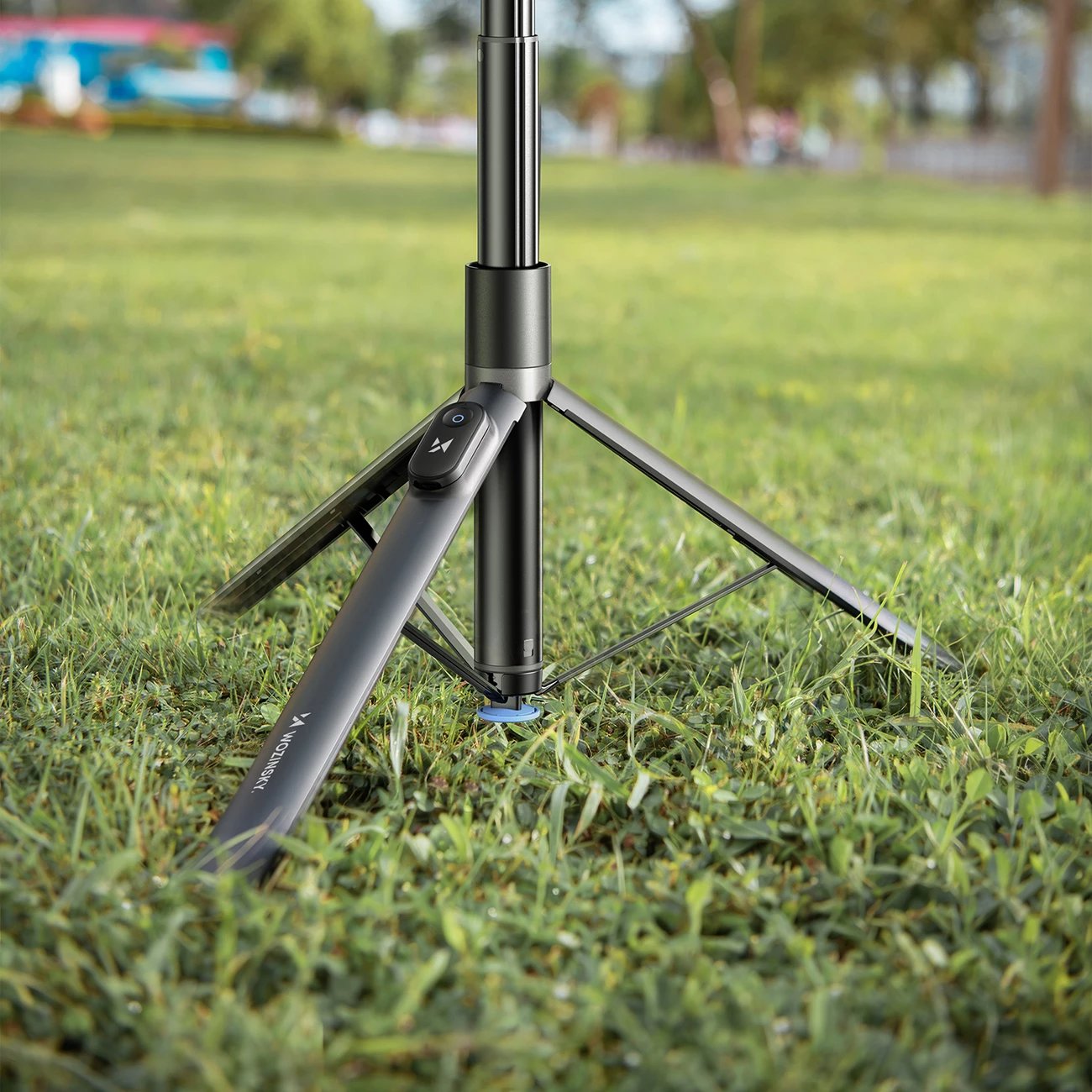 Selfie stick Wozinsky WRZP1 me këmbë që hapen automatikisht, tripod, 1.7m, zi