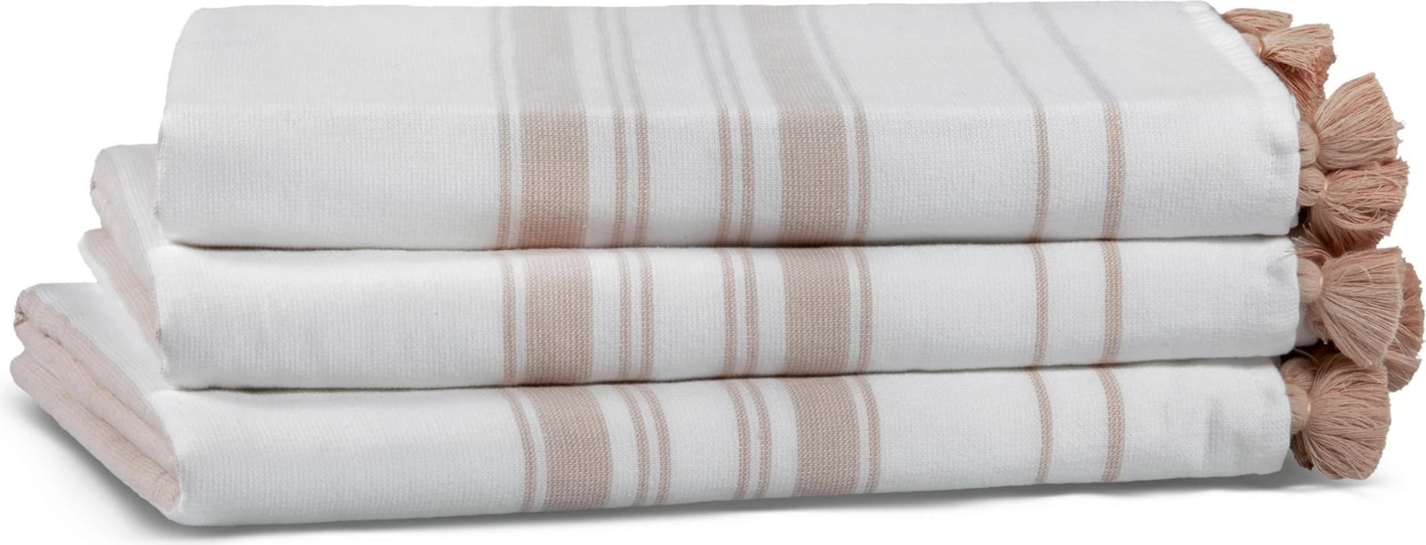 Peshqir duarsh Mijölnir, një anë me vija, ngjyrë kafe-bardhë