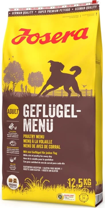 Ushqim i thatë për qen Josera Pouitry-Menu, 12.5 kg