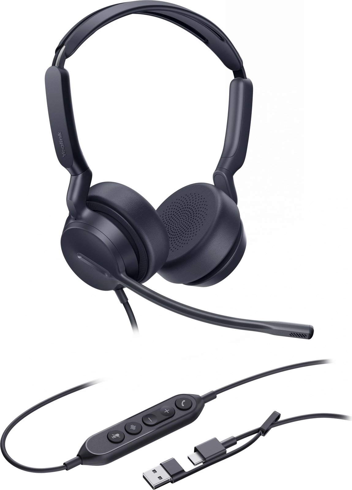 Kufje Yealink UH42 Dual UC, USB-C/A, me mikrofon, e zezë Kufje Yealink UH42 Dual UC, USB-C/A, me mikrofon, e zezë