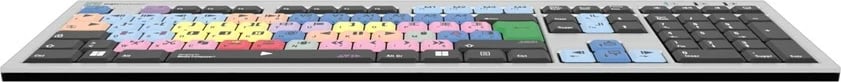 Tastierë LogicKeyboard Avid Media Composer FR, USB, full-size, AZERTY, argjend