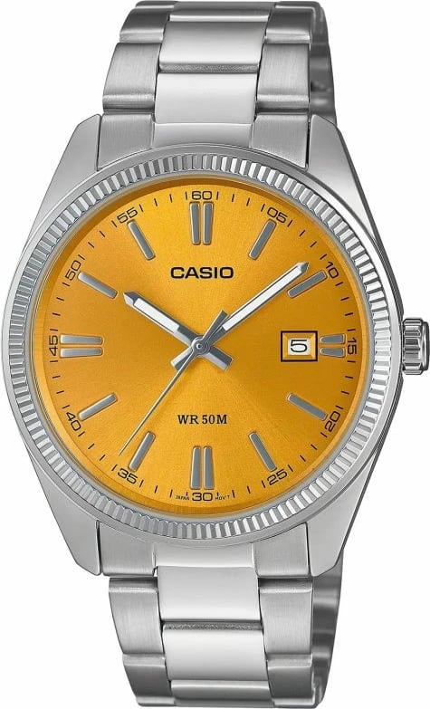 Orë dore për meshkuj Casio, argjendtë
