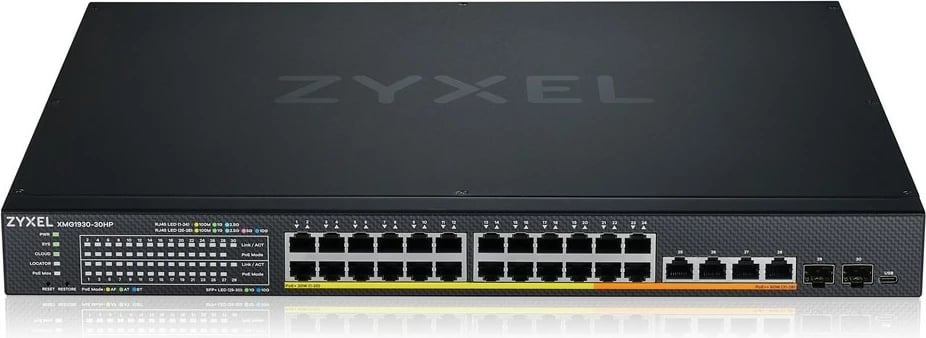 Switch Zyxel XMG1930-30HP, Managed L3, 2.5G Ethernet, PoE, 1U, i zi