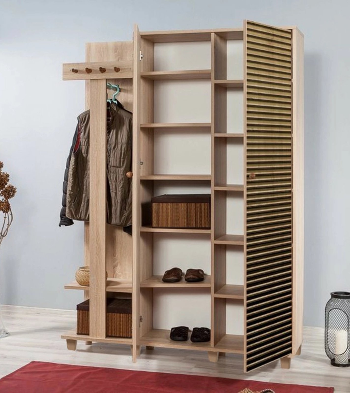 Stendë korridori Skye Decor, Garmanto 135-220, ngjyrë lisi Sonoma