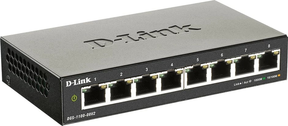 Switch D-Link DGS-1100-08V2, Managed, L2, Gigabit Ethernet, i zi