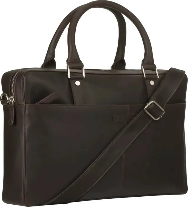 Çantë laptopi dbramante1928 ROSENBORG-16IN, lëkurë, hunter dark