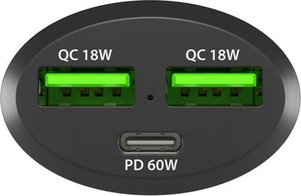 Karikues veture Natec Coney NUC-1981, 3 porta USB (2x QC 18W, 1x PD 60W), 84W, i zi