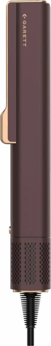 drejtuese flokësh me ajër 2-në-1, Garett Beauty AeroGlow, tharëse + drejtues, rregullim temperature dhe rrjedhe ajri, ekran LCD, kafe