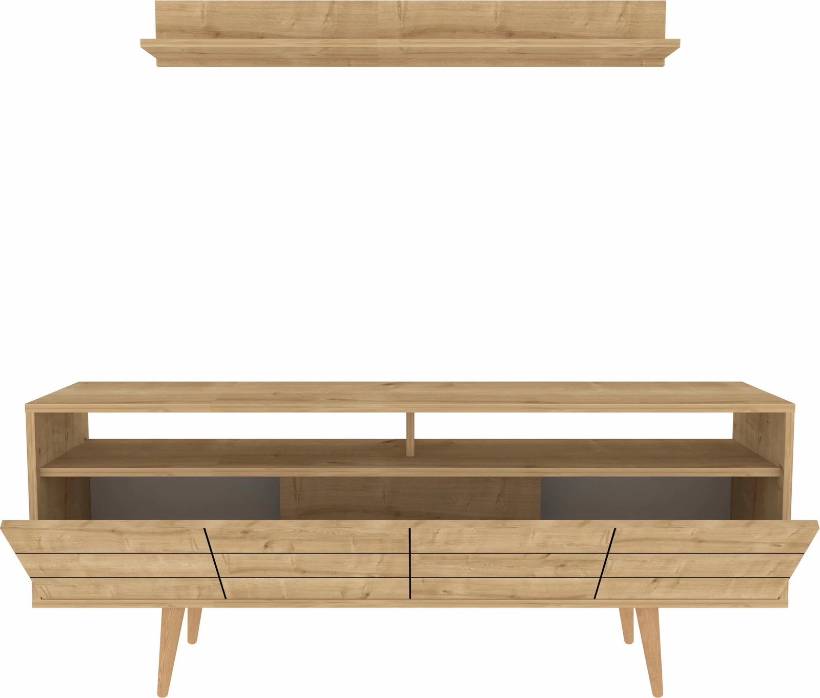 Konsolë TV Skye Decor, ngjyrë Sapphire, Ola