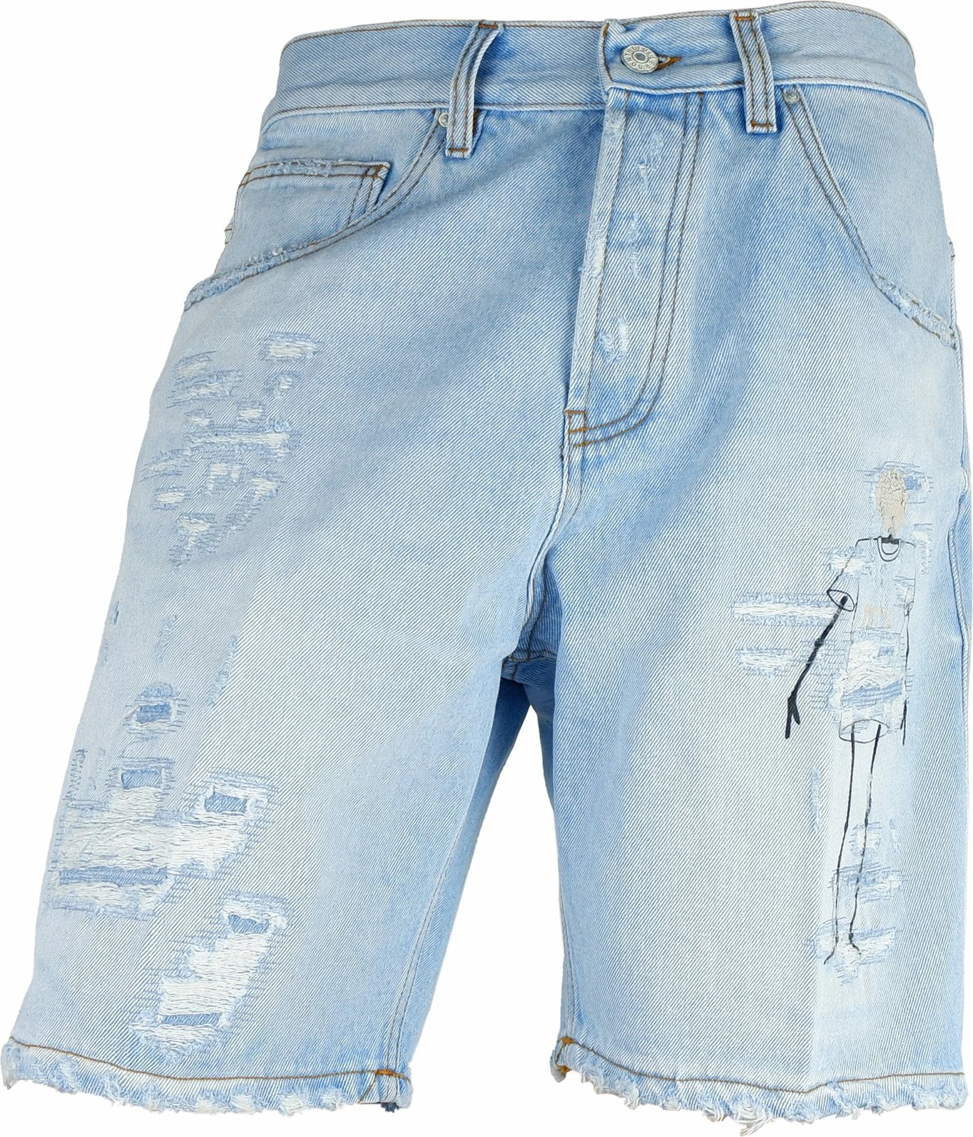 Xhinse të shkurtra për meshkuj Don The Fuller, të kaltërta