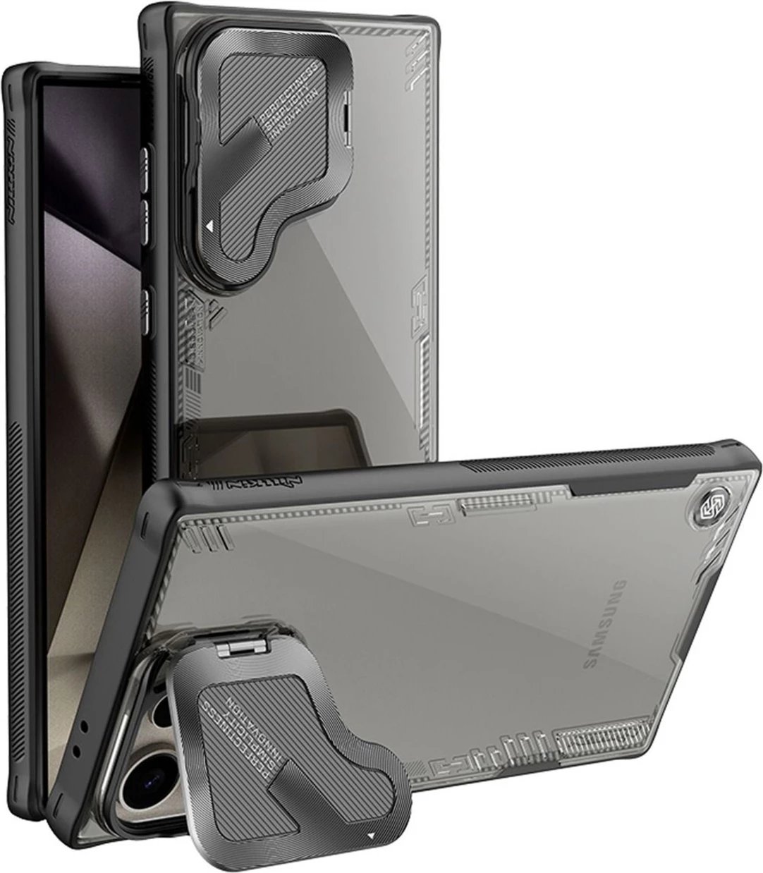 Mbështjellës Nillkin Iceblade Prop për Samsung Galaxy S24 Ultra, i zi