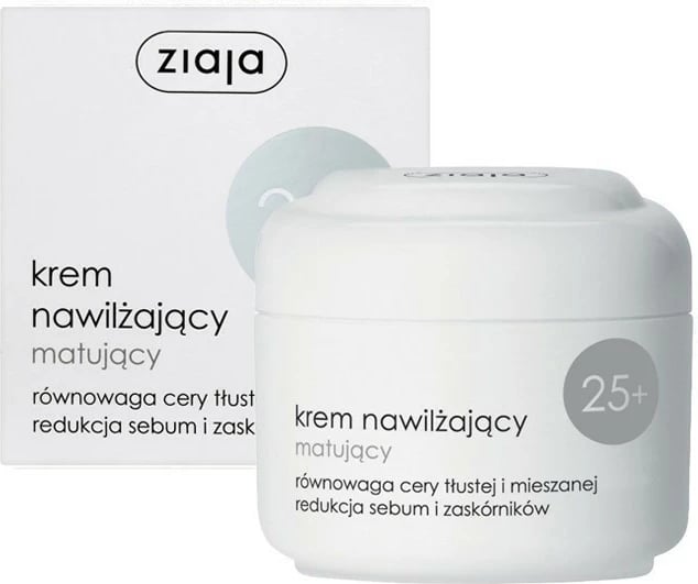 Krem hidratues matifikues për femra Ziaja 25+ lëkurë e yndyrshme/mikse, 50ml