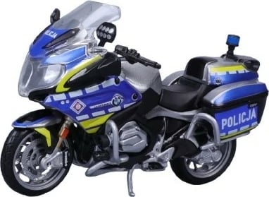 Model motoçiklete metalike Maisto Poland Police 1:18, zi/blu/argjend