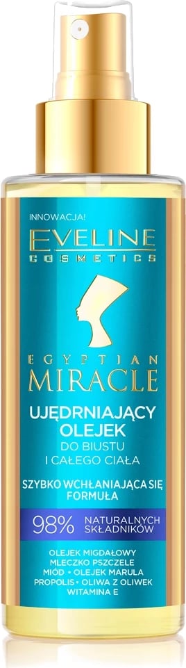 Vaj për trup dhe gjoks për femra Eveline Cosmetics Egyptian Miracle Intensively Firming Oil 150ml