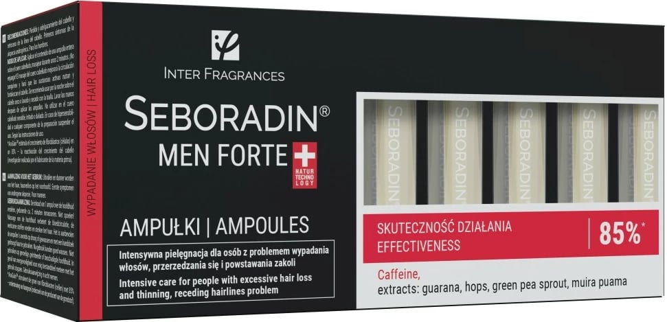 Ampula kundër rënies së flokëve për meshkuj SEBORADIN Men Forte 14x5.5ml