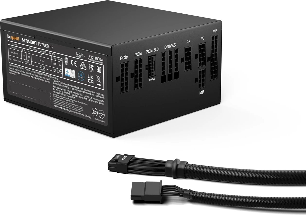Furnizues energjie Be quiet!, Straight Power, 20+4 pin ATX , 1000W