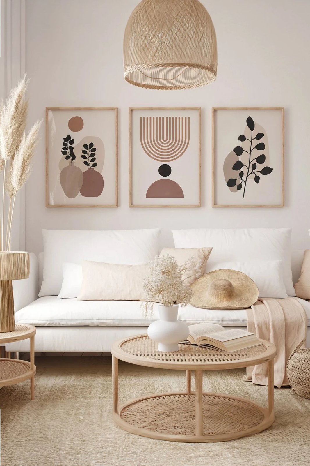 Pikturë dekorative me kornizë (3 copë), Wallity, 3Dartsohoset60