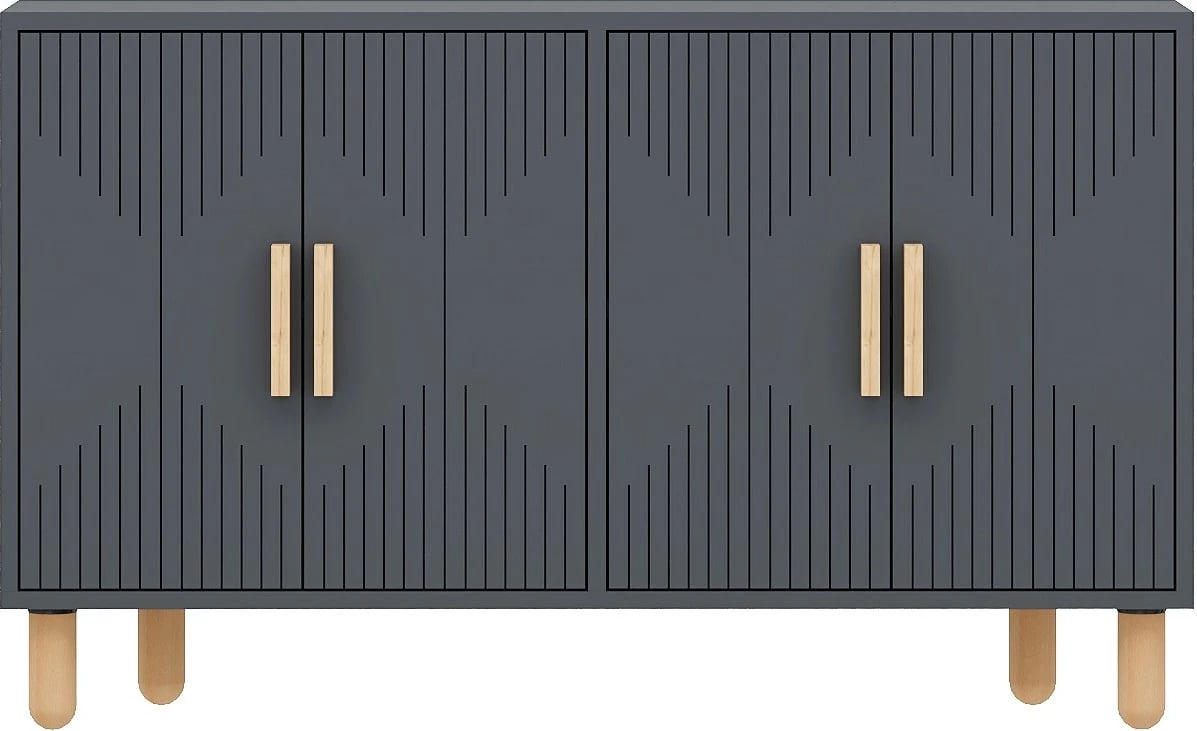 Konsol Roger, ngjyrë antracit, Hanah Home