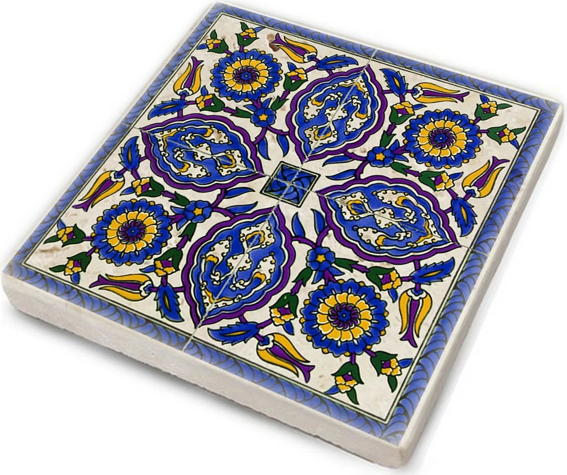 Set nënshtrues qelqi, shumëngjyrësh, 4 copë, TAB218511624