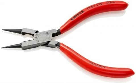 Pincerë Knipex Rundzange me dorezë plastike, 12mm, krom-vanadium, e kuqe