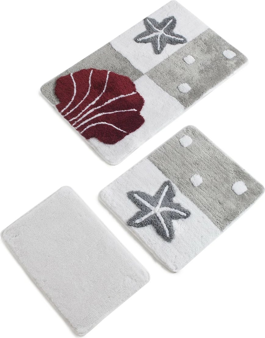 Set tapetash për banjo, akrilik, 3 copë, Mijolnir, Deniz Yildizi, gri