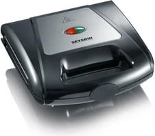 Aparat për vafla Severin SA2968, 1000 W, i zi/krom, për 2 vafla