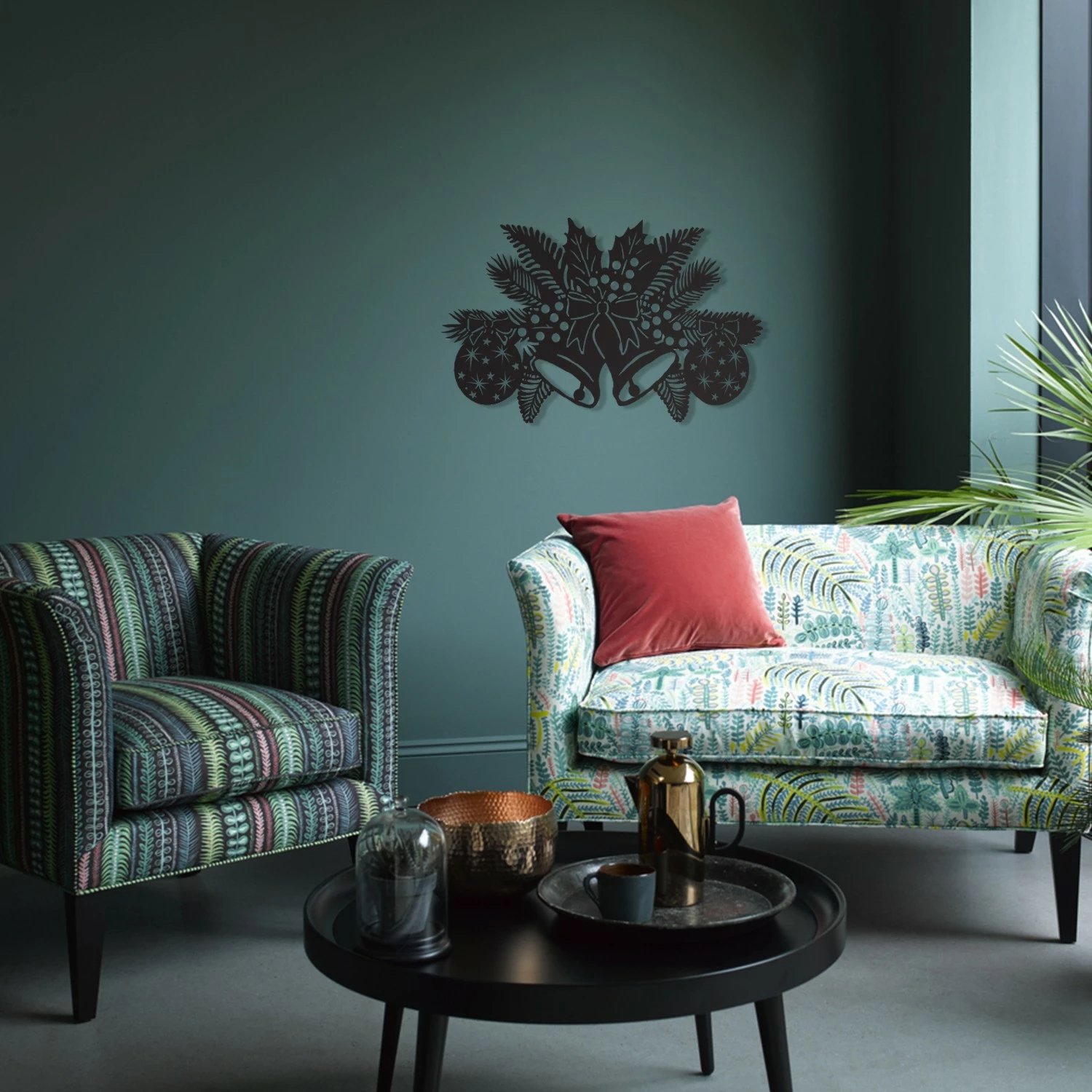 Aksesor dekorativ metalik për mur Wallity, zile