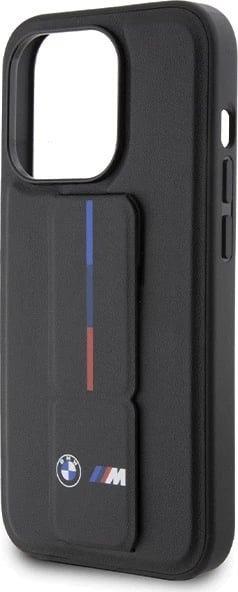 Mbështjellës BMW Grip Hot Stamp për iPhone 15 Pro, i zi