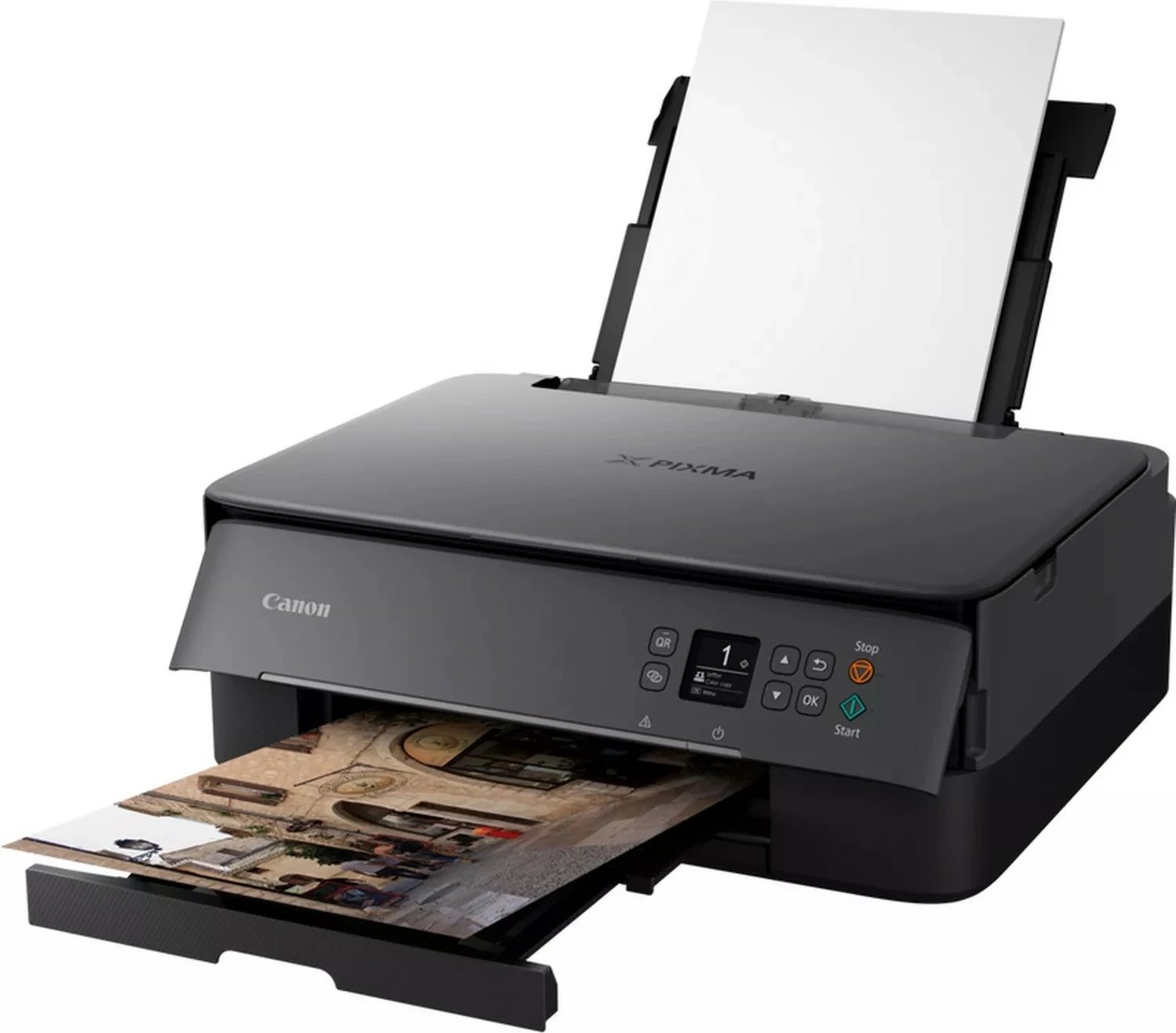 Printer Canon PIXMA TS5350i, Inkjet, Printim me ngjyra, 4800 x 1200 DPI, Kopjim me ngjyra, A4, E zezë