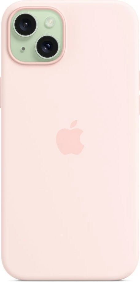 Mbështjellës Apple iPhone 15 Plus Silicone Case MagSafe, 6.7", rozë