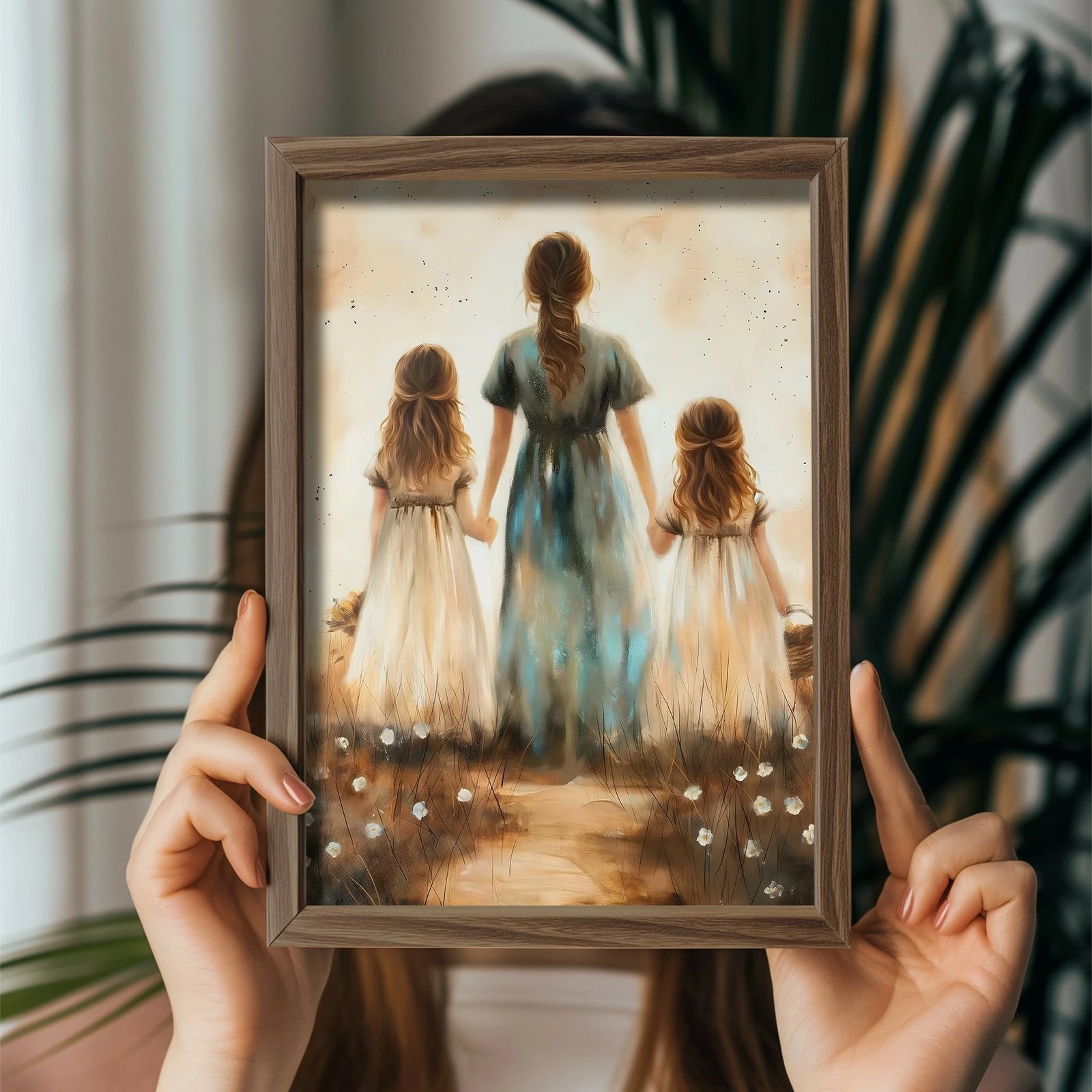 Pikturë dekorative me kornizë MDF, shumëngjyrëshe, GE223-L