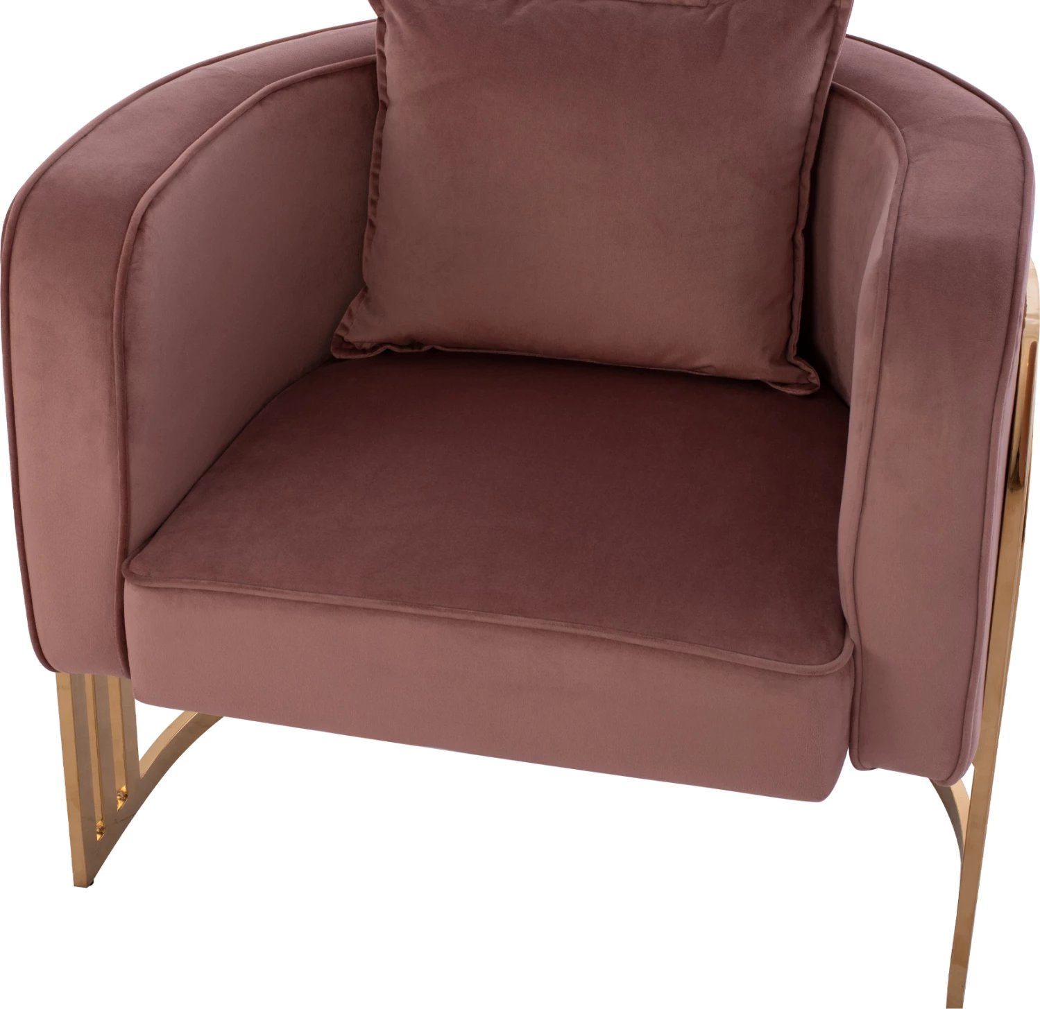 Karrige TIANA me kornizë metali të artë dhe shpinë të ulët FH8738.02