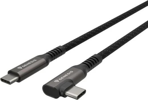 Kabllo USB-C Natec GENESIS NVC-2219, 5m, 10Gb/s, PD 60W, e zezë/gri