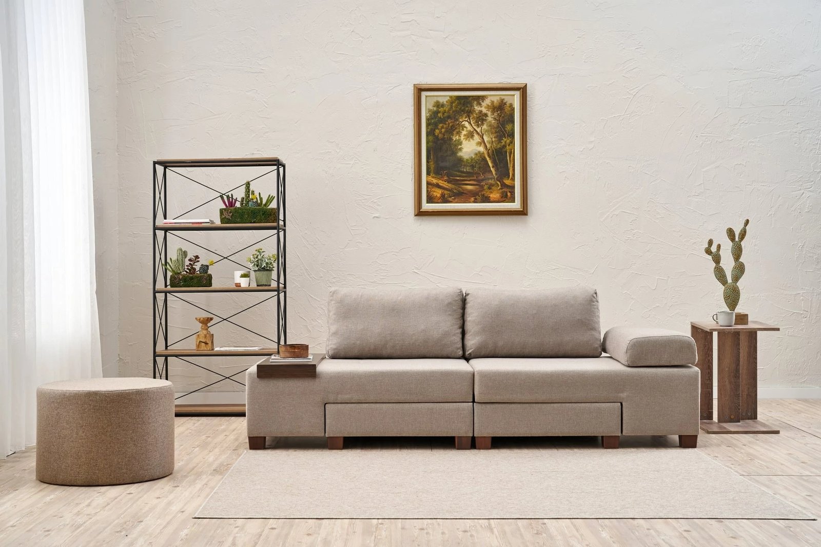 Divan-krevat 3 vendësh Atelier del Sofa, liri Perenna, krem