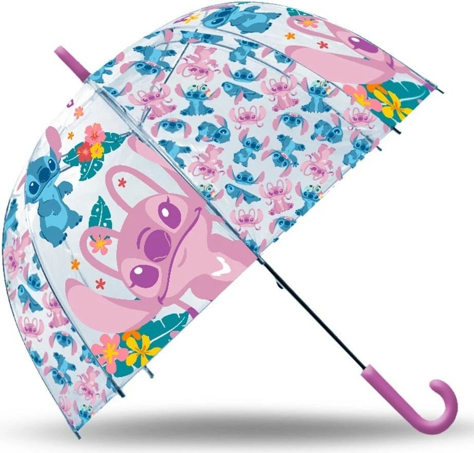 Çadër fëmijësh Kids Euroswan Stitch, 19 inç, transparente, për vajza