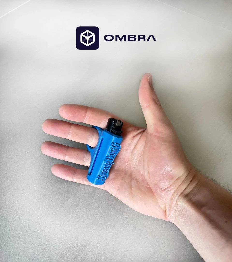 Mbajtëse për çakmak Clipper, dizajni "Snoop's Ring", e kaltërt