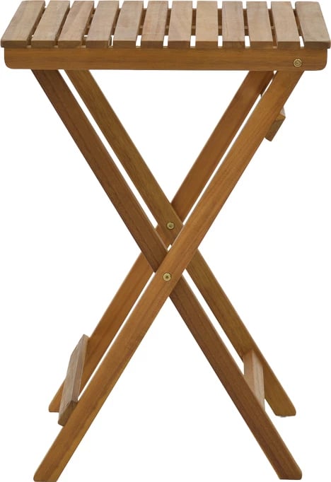 Tavolinë me karrige për terasë Joter-Lazio, set prej 5 copash, dru akacie natyrale, 50x50x70cm