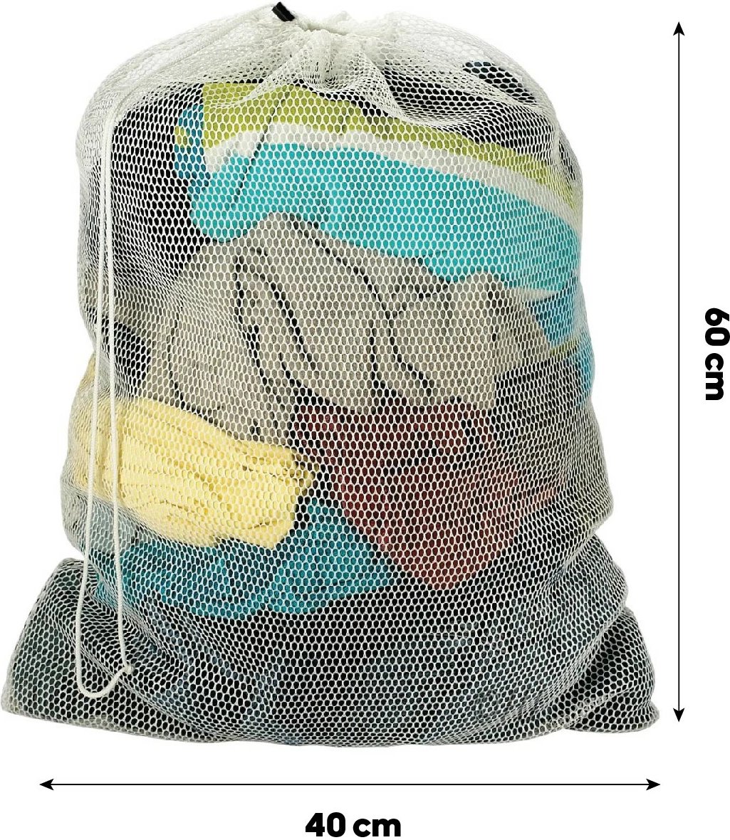 Shportë rrobash prej fleti, e bardhë, Aberto Design, Als-3899, 40x60cm