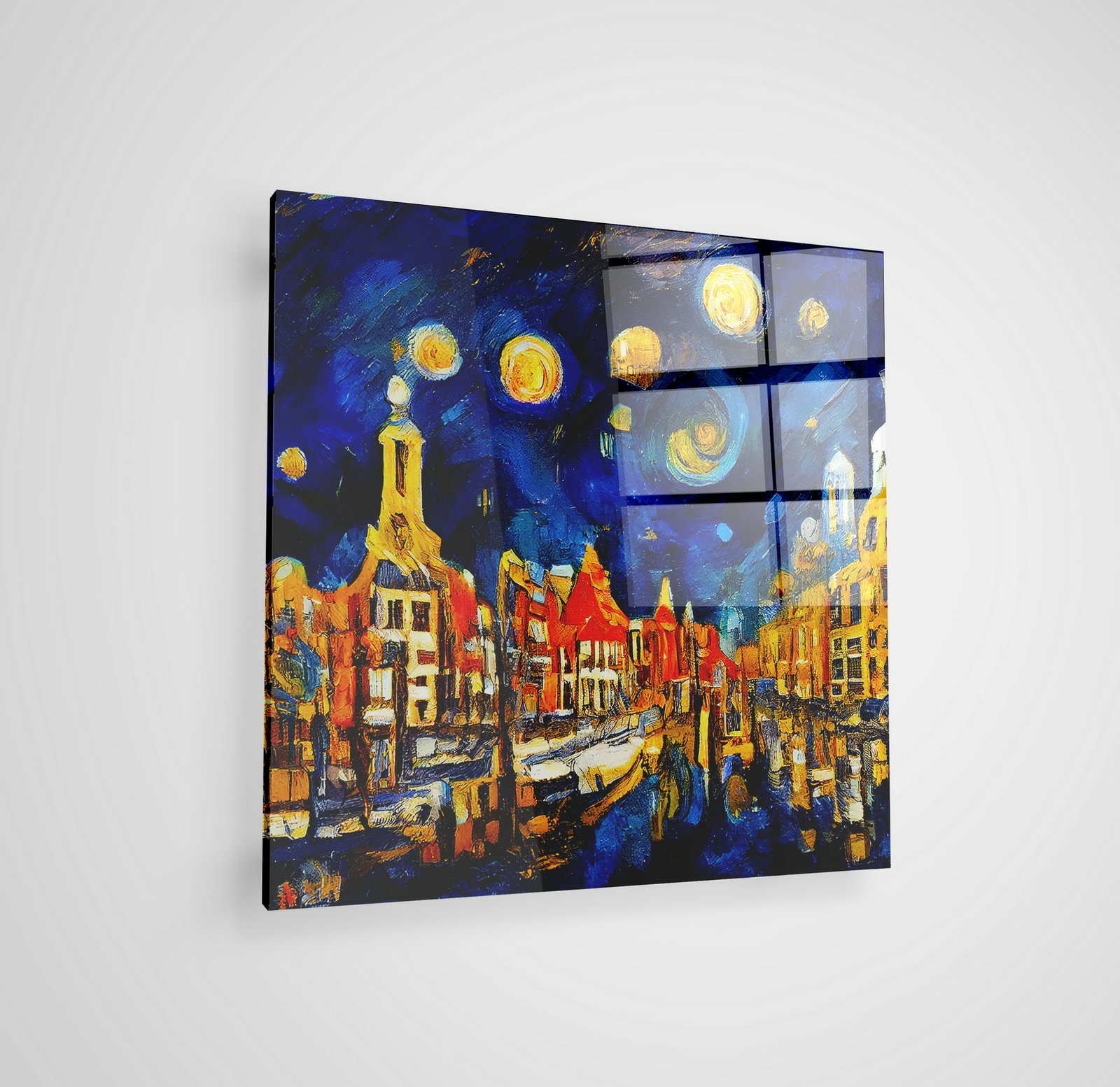 Pikturë dekorative prej xhami të temperuar, shumëngjyrëshe, CAM4088_7070, 70x70cm Pikturë dekorative prej xhami të temperuar, shumëngjyrëshe, CAM4088_7070, 70x70cm