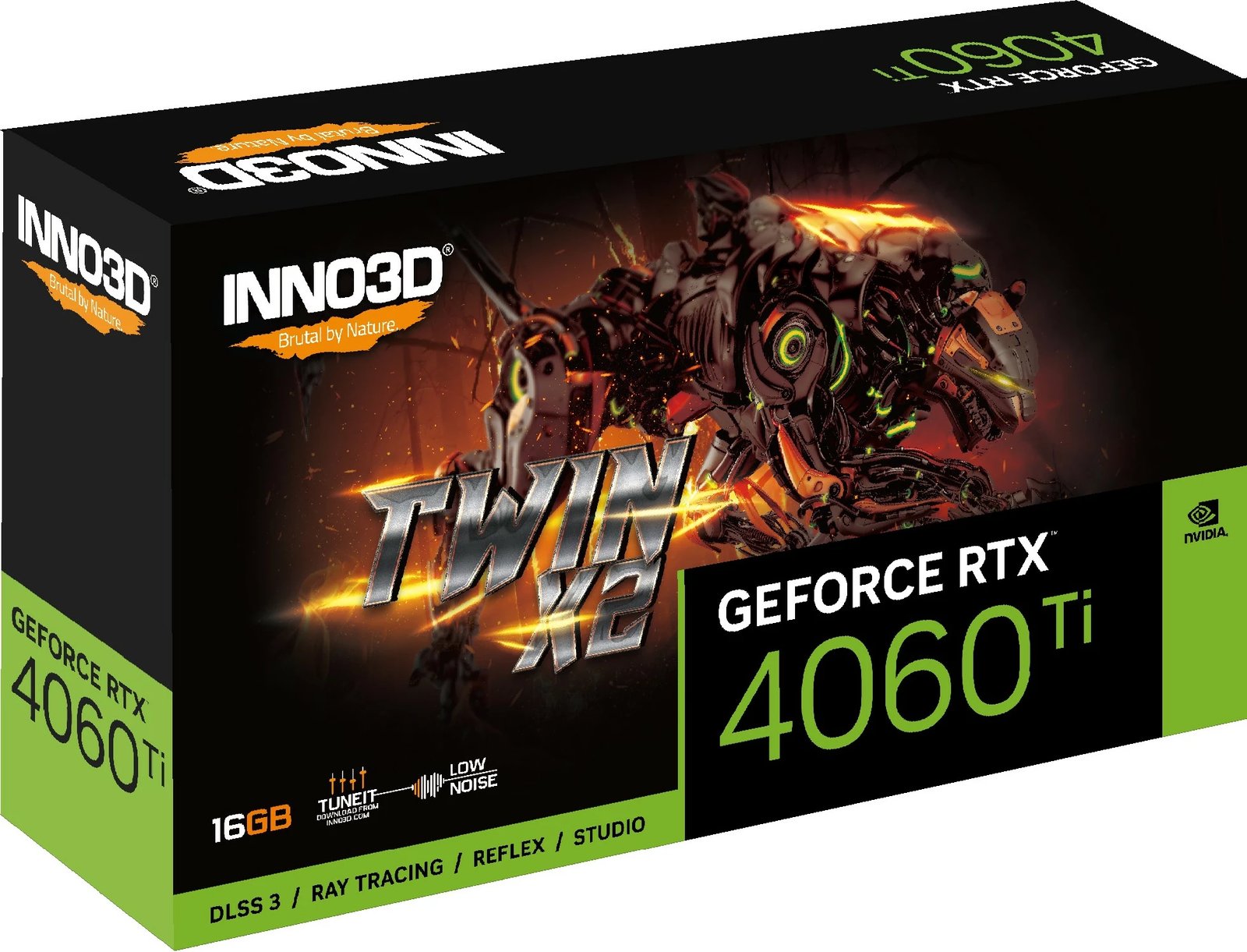 Kartelë grafike Inno3D GeForce RTX 4060 Ti, 16 GB, GDDR6, 128 bit, 7680 x 4320 pixels